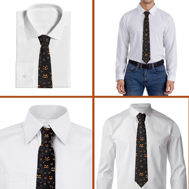 ARESD Men's Tie Funny Neckties Halloween Novelty Ties Formal Party Business Neckties - Image 2